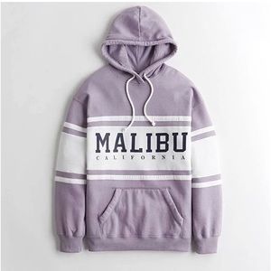 Hollister Co. Oversized Malibu California
Striped Purple Hoodie - New Women